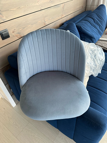 Стул на металлокаркасе Gabi gray / black фото покупателя 431