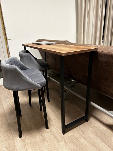 Барная стойка Дилан Лофт 120х50х90 бетон фото покупателя 139