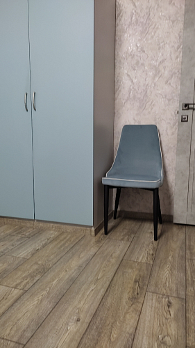 Стул на металлокаркасе Kora light purple / black фото покупателя 263