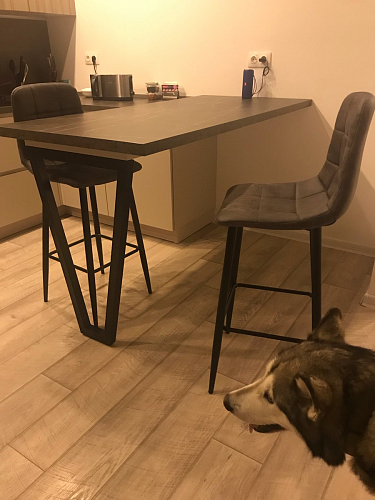 Барный стул Chio dark beige / black фото покупателя 2