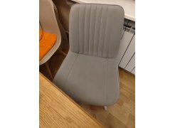 Стул на металлокаркасе Седа К крутящийся светло-серый  / белый фото покупателя 181