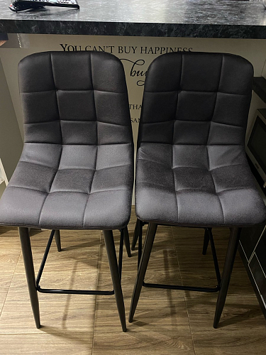 Барный стул Chio black / grey фото покупателя 41