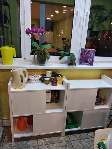 Стеллаж с дверцами Браина 152 см белый фото покупателя 2