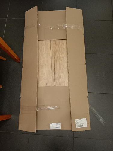 Стол Тринити Лофт 120 32 мм бетон / черный матовый фото покупателя 8