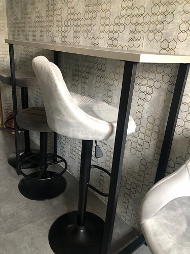 Барная стойка Дилан Лофт 120х60х90 бетон фото покупателя 54