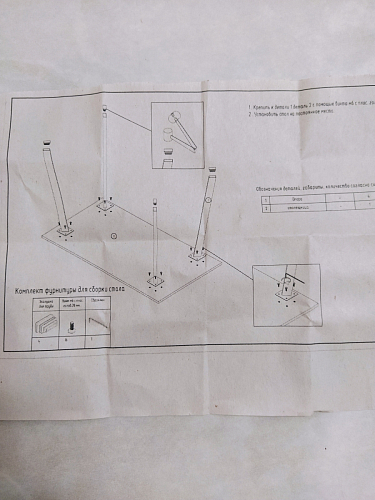 Стол Тринити Лофт 120 25 мм черный матовый / дуб делано темный фото покупателя 233