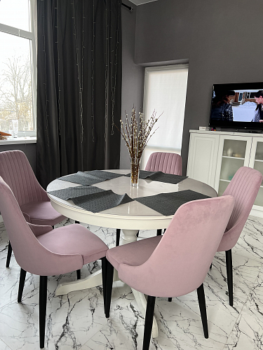 Стул на металлокаркасе Kora gray / black фото покупателя 478