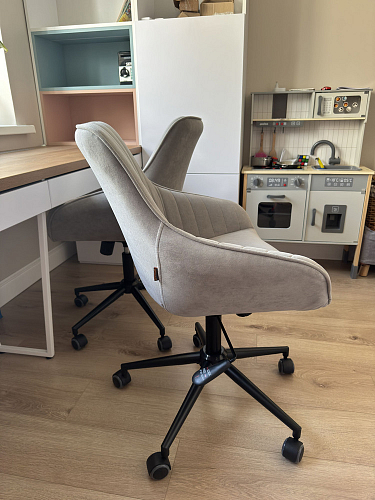 Компьютерное кресло Dublin/Дублин хром / вельвет серый фото покупателя 15