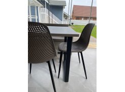 Стол Лота Лофт 140 25 мм черный матовый / бетон фото покупателя 204