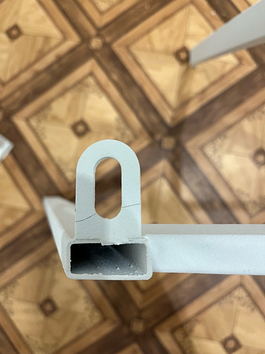 Стул на металлокаркасе Чилли синяя ткань / белый фото покупателя 789