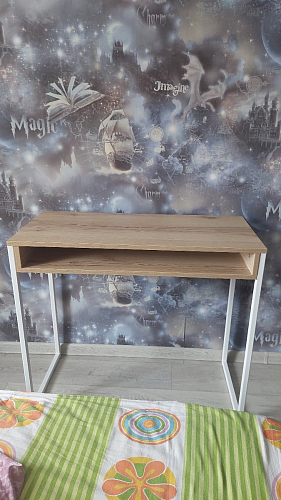 Письменный стол Лео Лофт бетон / черный матовый фото покупателя 27