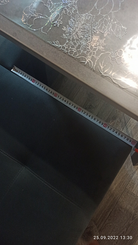 Стол Тринити Лофт 120 32 мм дуб галифакс табако / черный матовый фото покупателя 434