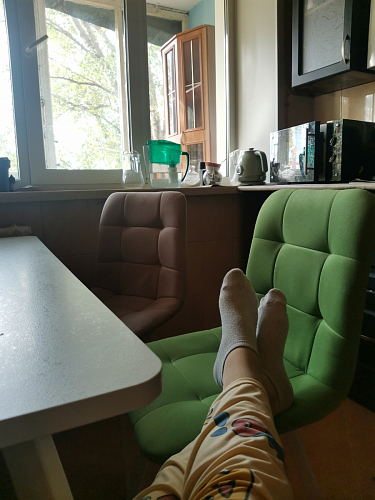 Комплект стульев Чилли 4 шт темно-серый / черный фото покупателя 631