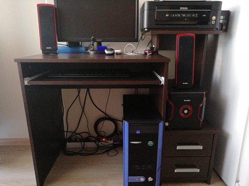 Компьютерный стол Джаз-24 левый дуб сонома фото покупателя 60