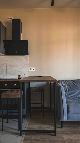 Барная стойка Дилан Лофт 120х40х90 бетон светлый фото покупателя 192