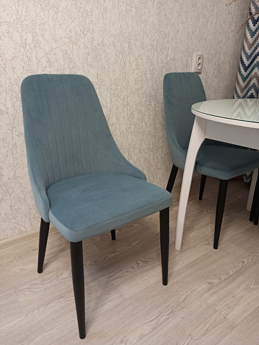 Стул на металлокаркасе Kora gray / black фото покупателя 145