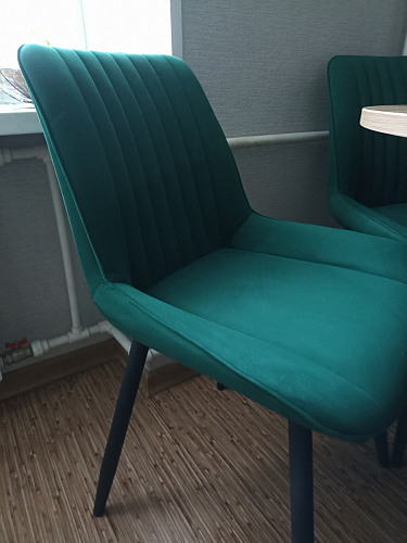 Стул на металлокаркасе Седа К латте / черный фото покупателя 140