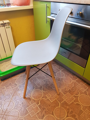 Пластиковый стул Eames PC-015 желтый фото покупателя 60
