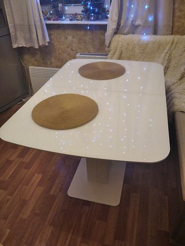 Стол на тумбе Кейтлин белый фото покупателя 4