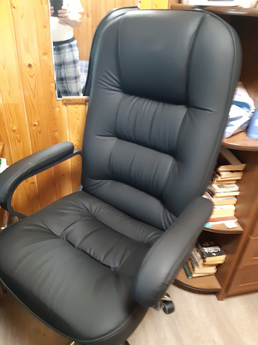 Компьютерное кресло хром CH9944 черный / экокожа фото покупателя 1