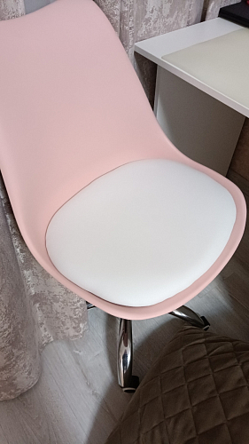 Компьютерное кресло Kolin с подушкой clear / white фото покупателя 220