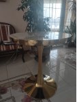 Деревянный стол Dorian 70x75 бежевый / золотой: отзыв о товаре