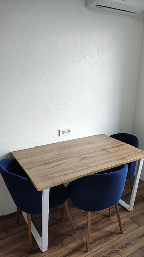 Деревянный стол Лота Лофт 120х75 белый матовый / дуб крафт золотой фото покупателя 948