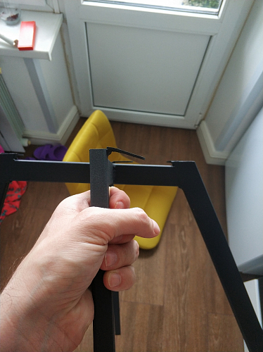 Стул на металлокаркасе Чилли К темно-серый (velutto 32) / черный фото покупателя 125