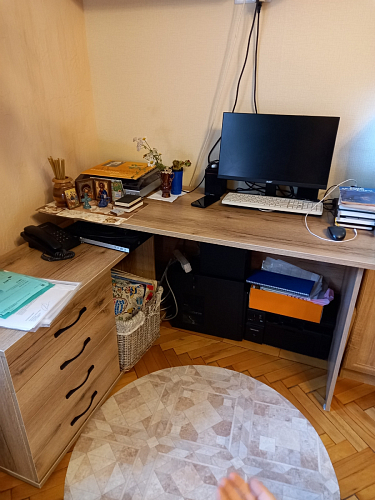 Компьютерный стол КСТ-109П правый венге фото покупателя 46