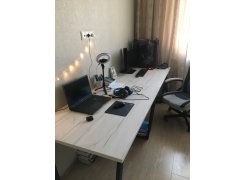 Стол Лота Лофт 140 25 мм юта / белый матовый фото покупателя 228