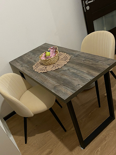 Стул на металлокаркасе Gabi 1 темно-серый / черный фото покупателя 259