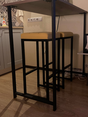 Барная стойка Дилан Лофт 120х60х110 бетон фото покупателя 33