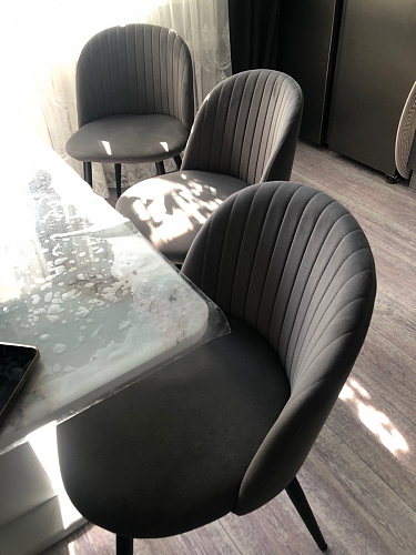 Стул на металлокаркасе Gabi-1 wine red / black фото покупателя 620