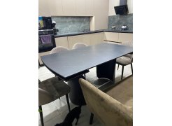 Керамический стол Готланд 180(240)х90х79 вяз скандинавский / золото фото покупателя 28