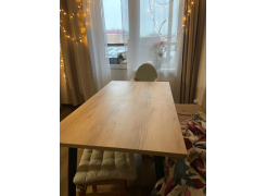 Стол Тринити Лофт 120 32 мм бетон / черный матовый фото покупателя 569