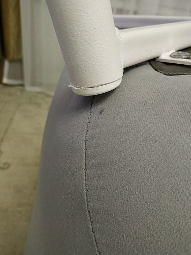 Стул на металлокаркасе Челси коричневый велюр (california 238) / белый фото покупателя 20