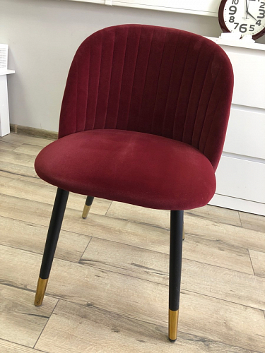 Стул на металлокаркасе Gabi 1 light purple / black / gold фото покупателя 127