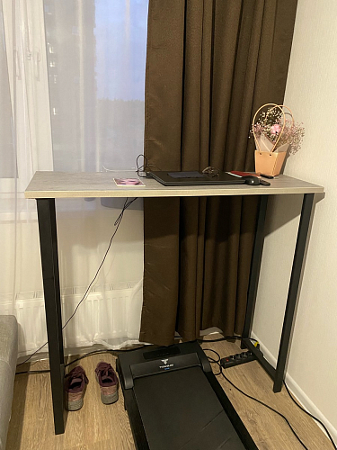 Барная стойка Дилан Лофт 120х40х90 бетон светлый фото покупателя 30