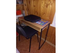 Письменный стол Лео Лофт бетон / черный матовый фото покупателя 10