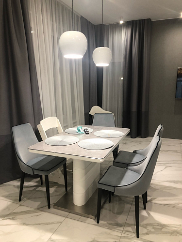 Стул на металлокаркасе Kora green / black фото покупателя 170