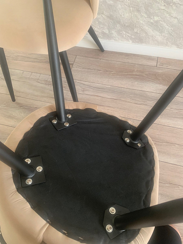 Стул на металлокаркасе Gabi gray / black фото покупателя 137