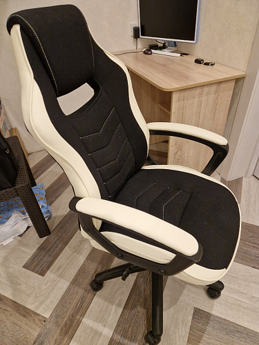 Компьютерное кресло Gamer черное / бежевое фото покупателя 44