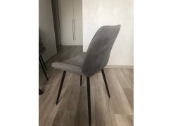 Стул на металлокаркасе Вейв светло-серый (hl 63) / 10К черный каркас фото покупателя 255