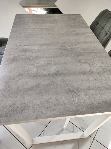 Деревянный стол Лота Лофт 140х80 белый матовый / бетон светлый фото покупателя 53