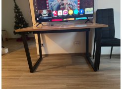 Стол Лота Лофт 140 25 мм черный матовый / бетон фото покупателя 744