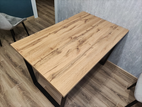 Стол раскладной Лота Лофт 120 25 мм юта / черный матовый фото покупателя 542