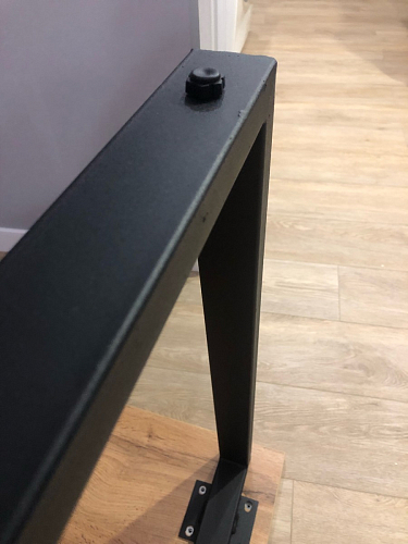 Стол Лота Лофт 120 32 мм бетон / черный матовый фото покупателя 156