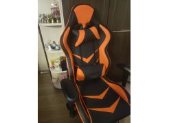 Компьютерное кресло Racer черное / оранжевое фото покупателя 67