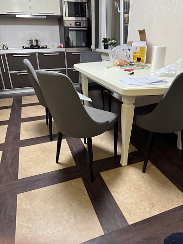 Стул на металлокаркасе Kora white / gray фото покупателя 377