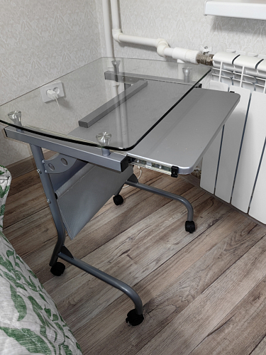 Компьютерный стол Riko серый  - Уцененный экземпляр фото покупателя 1